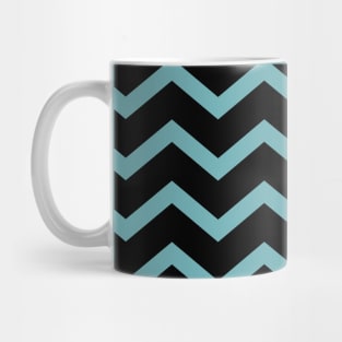 Black Chevrons *Clear BG* Mug